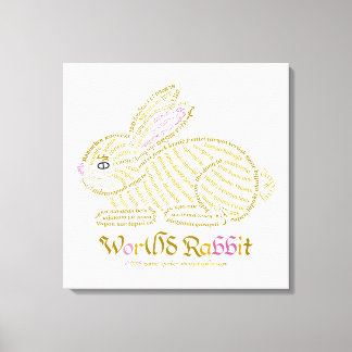 Wor(l)d KaninchenCanvas drucken Leinwanddruck