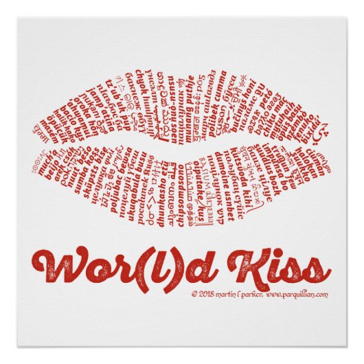 Wor(l)d Kiss Poster (Vorderseite)