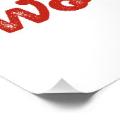 Wor(l)d Kiss Poster (Ecke)