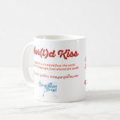 Wor(l) d Kiss Tasse (Vorderseite Links)