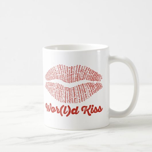 Wor(l) d Kiss Tasse (Rechts)