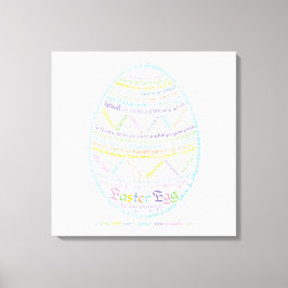 Wor(l) d Ostereier Canvas Print Leinwanddruck