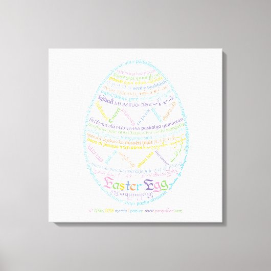 Wor(l) d Ostereier Canvas Print Leinwanddruck (Vorderseite)
