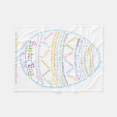 Wor(l)d Ostereier Fleece Blanken (Vorderseite (Horizontal))