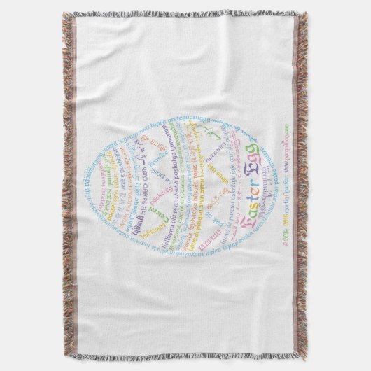 Wor(l) d Ostereier-Knochenfleck Decke (Vorderseite Vertikal)