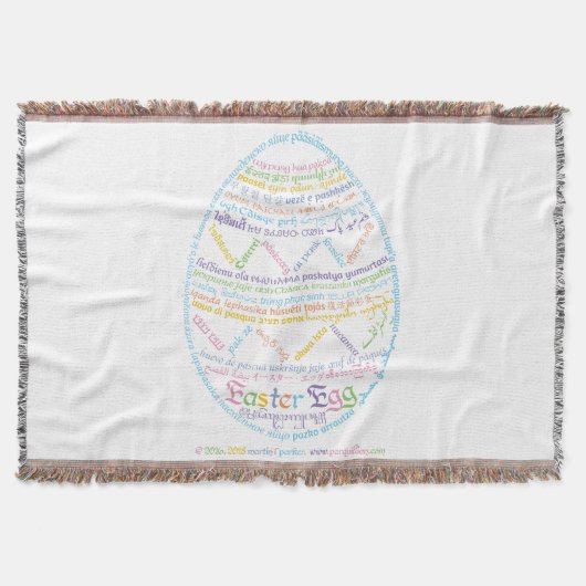 Wor(l) d Ostereier-Knochenfleck Decke (Vorderseite)