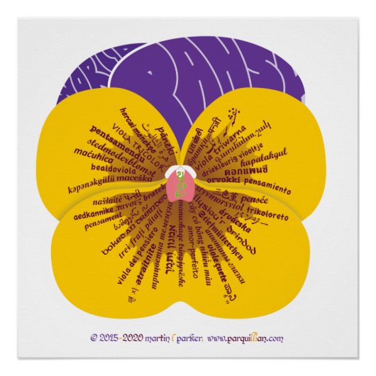 Wor(l)d Pansy Poster (Vorderseite)