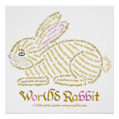Wor(l)d Rabbit Poster (Vorderseite)