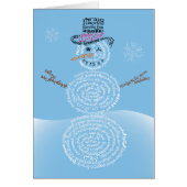 Wor(l)d Snowman Card (Vorne)