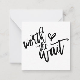 Woran die Wartezeitung warten, das Datum speichern Mitteilungskarte