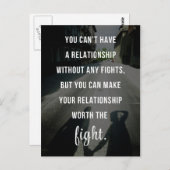 Worauf es ankommt postkarte (Vorne/Hinten)