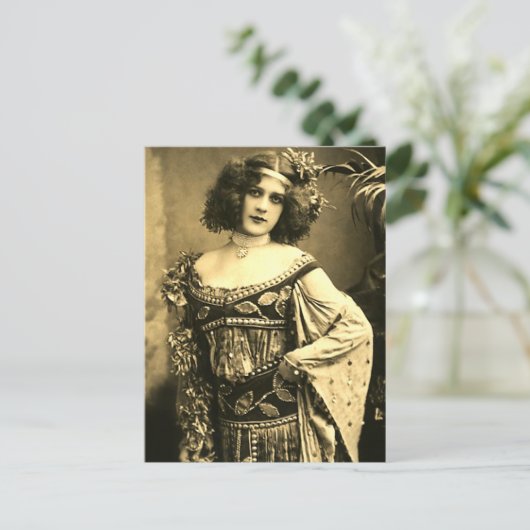 Worauf schaust du? postkarte (Stehend Vorderseite)