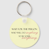 Worauf warten schlüsselanhänger (Vorderseite)