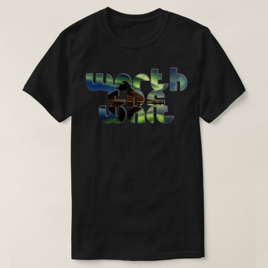 Worauf warten T-Shirt (Design vorne)