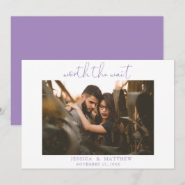 Worauf wartet das Wait Wedding Foto Script Moderne Save The Date