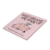 Woraus bestehen Träume - fliegende Schweinekulture Fliese (Seite)