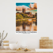 Worcester Cathedral, Worcestershire, England Poster (Küche)