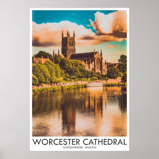 Worcester Cathedral, Worcestershire, England Poster (Vorne)