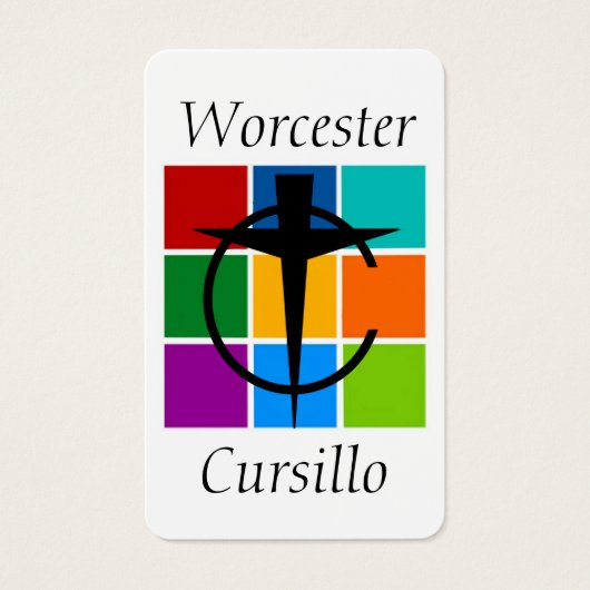 Worcester Cursillo Prayer Card (Vorderseite)