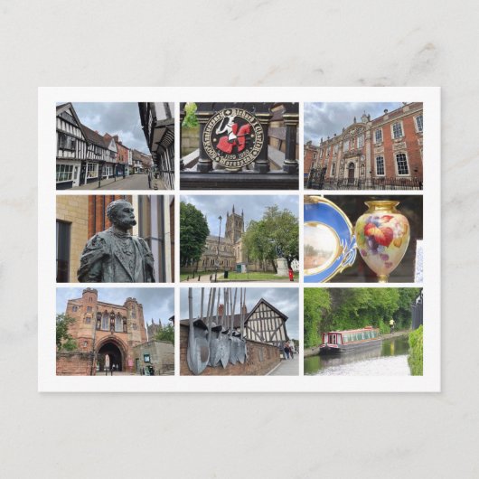 Worcester Feiertagspostkarte (Vorderseite)