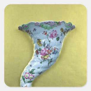 Worcester-Füllewandtasche, c.1760 Quadratischer Aufkleber