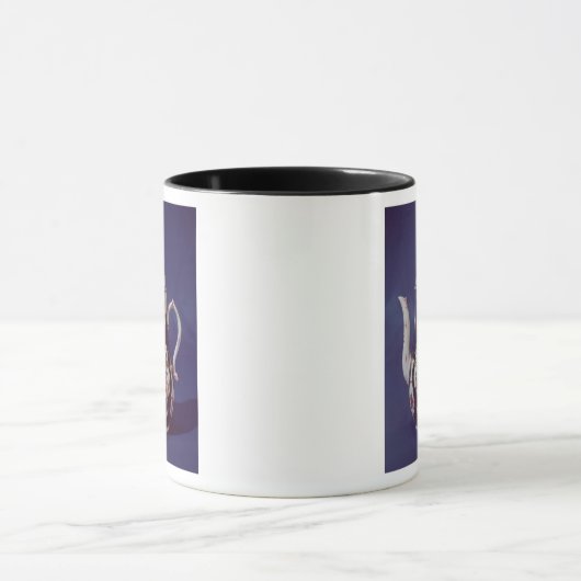 Worcester-Kaffeetopf, verziert mit Vögeln Tasse (Zentrum)