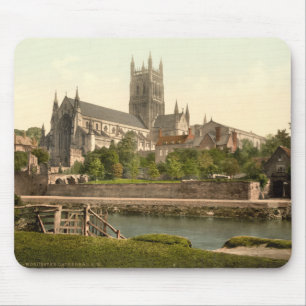 Worcester-Kathedrale II, Worcestershire, England Mousepad