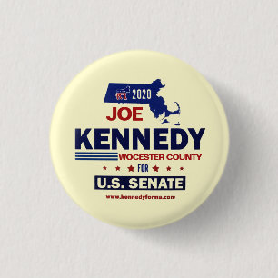 Worcester Landkreis für Joe Kennedy 2020 Button