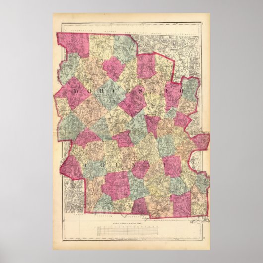 Worcester Landkreis Poster (Vorne)