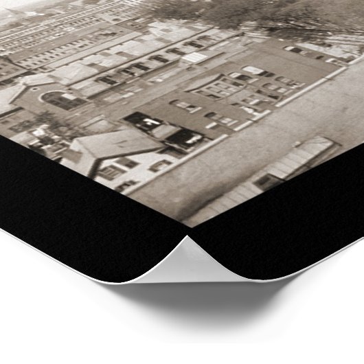 Worcester MA Sky Foto 1910 Poster (Ecke)