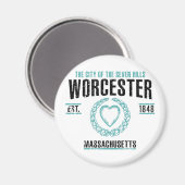 Worcester Magnet (Vorderseite/Rückseite)