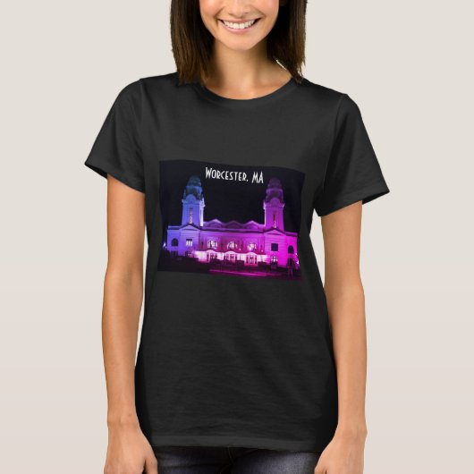 Worcester, MASS - Historische Architektur T-Shirt (Vorderseite)