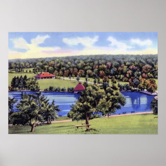 Worcester Massachusetts Green Hill Park Poster (Vorne)