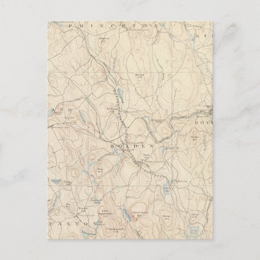 Worcester, Massachusetts Postkarte (Vorderseite)