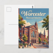 Worcester, Massachusetts Postkarte (Vorne/Hinten)