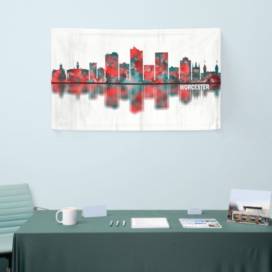 Worcester Massachusetts Skyline Banner (Messeveranstaltung)