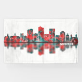 Worcester Massachusetts Skyline Banner (Horizontal)