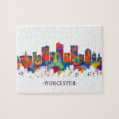 Worcester Massachusetts Skyline Puzzle (Horizontal)