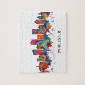 Worcester Massachusetts Skyline Puzzle (Vertikal)