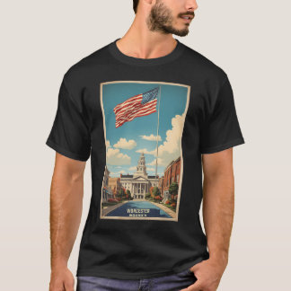 Worcester Massachusetts Usa Vintage Tourismus T-Shirt