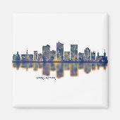 Worcester Skyline Magnet (Vorne)