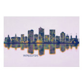Worcester Skyline Poster (Vorderseite)