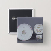 Worcester teabowl und Saucer und Teller Button (Vorne & Hinten)