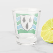 Worcestershire-Landkreis Schnapsglas (Rückseite)