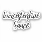 Worcestershire Sauce-Speichersticker Aufkleber (Vorderseite)