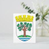 Worcestershire-Wappen Postkarte (Stehend Vorderseite)