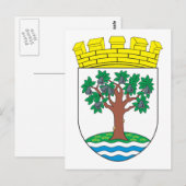 Worcestershire-Wappen Postkarte (Vorne/Hinten)