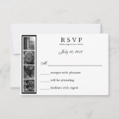 Word Art Alphabet Fotografie LIEBE RSVP Card (Vorderseite)