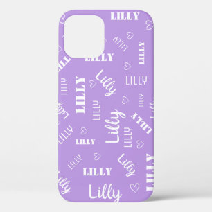 Word Art Cloud Pastel Lila Lilac Individuelle Name Case-Mate iPhone Hülle