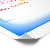 Word Art Collage for Colors Poster (Ecke)